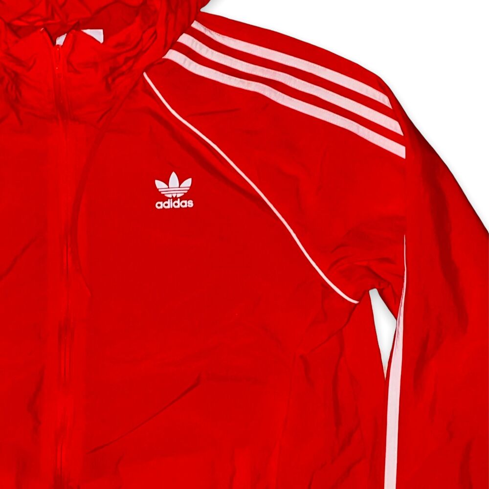 Adidas Originals Vintage Rare SST Windbreaker Jacket Nylon Glanz - Picture 7 of 10